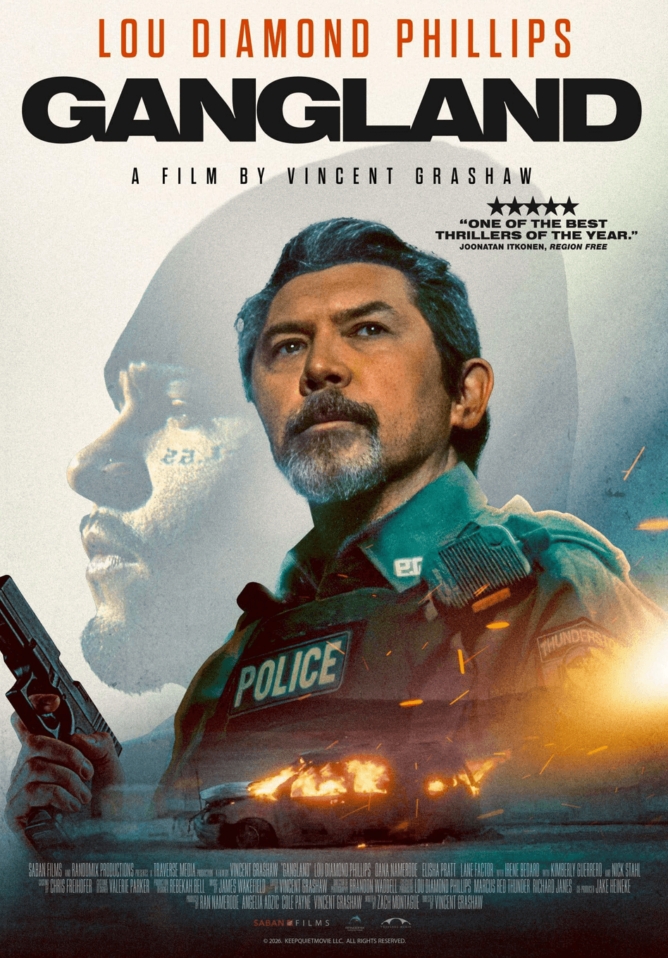Promotional poster for "Gangland" (Randomix Productions/Saban Films)