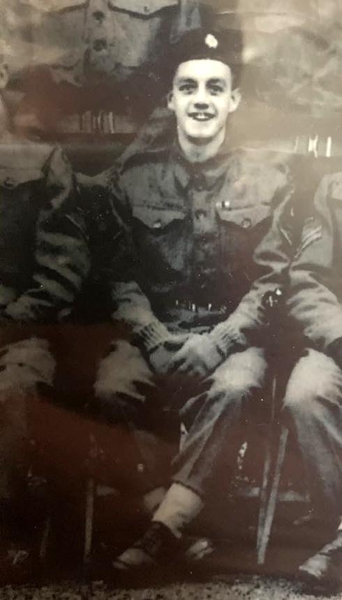 John L. Williams in his uniform while serving in the British paratroopers during World War II. (Courtesy of Zach Dunn)