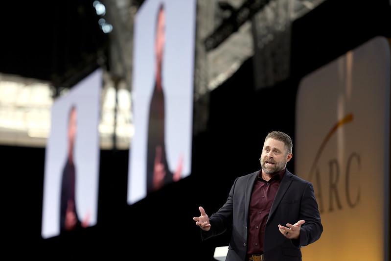 Nick Freitas speaks at the Alliance for Responsible Citizenship Conference in London on June 23, 2026. (Andrew Parsons/Parsons Media)