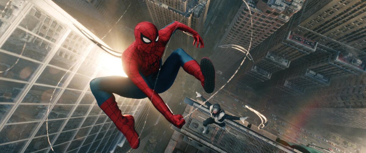 Spider-Man (Tom Holland), in “Spider-Man: Brand New Day.” (Columbia)