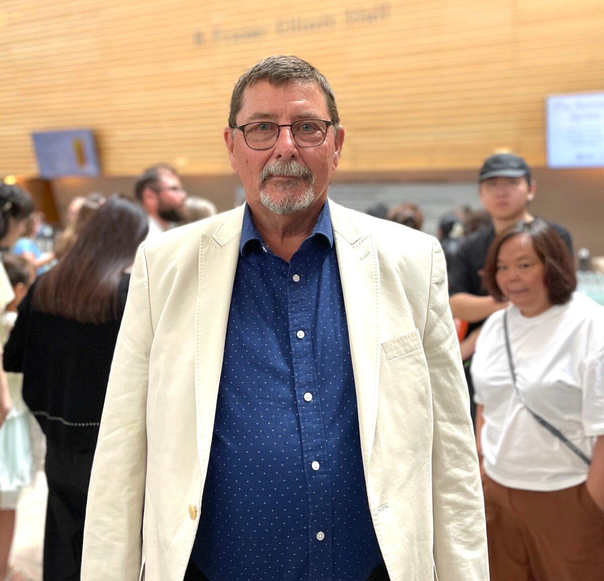 Garry Clement, a former national director with the RCMP, enjoyed Shen Yun Performing Arts at the Four Seasons Centre for the Performing Arts in Toronto on June 28, 2026. (Allen Zhou/The Epoch Times)