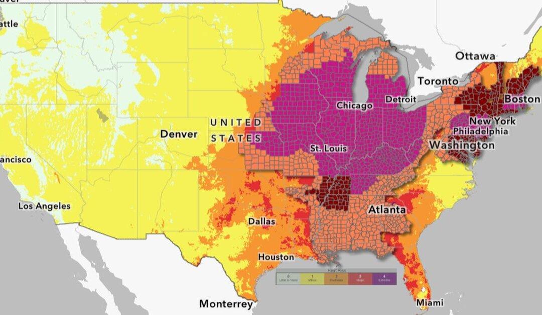 NWS Says Over 60 Million Under Extreme Heat Warnings in US