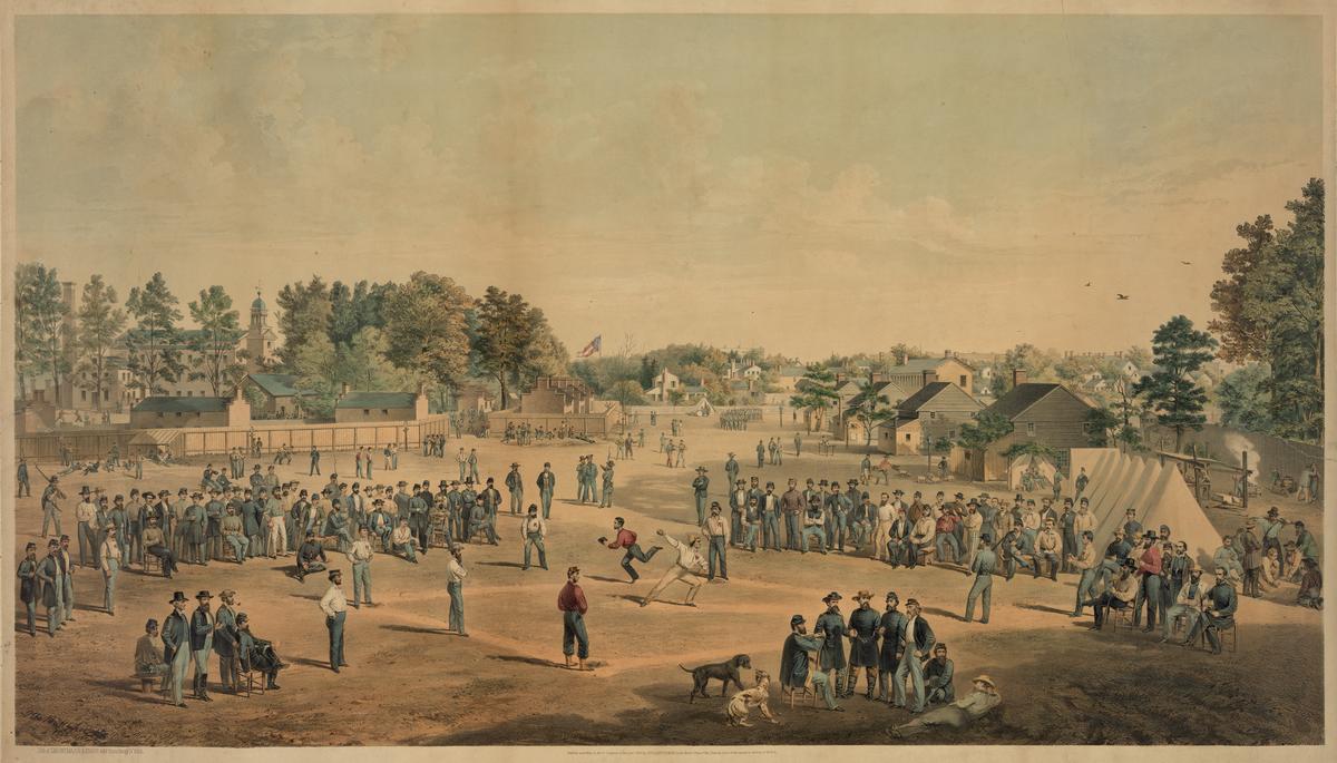 Print of "Union Prisoners at Salisbury, N.C.," 1863, after a watercolor by Otto Boetticher. Library of Congress. (Public Domain)