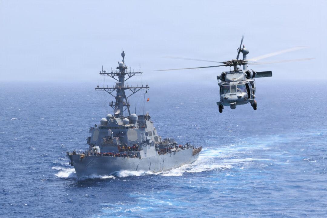 Search Ongoing for Crew Member of Navy Helicopter That Went Down in Arabian Sea