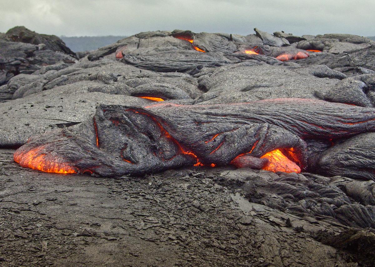 Newly formed lava fields gradually become home to hardy plants that begin the long ecological process of creating fertile soil. (Martin Deja/Getty Images)