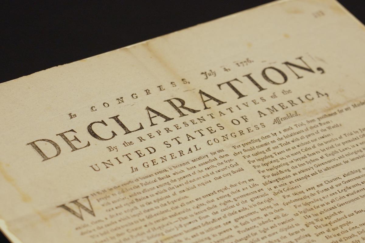 Rare Copy of Declaration of Independence Found in UK