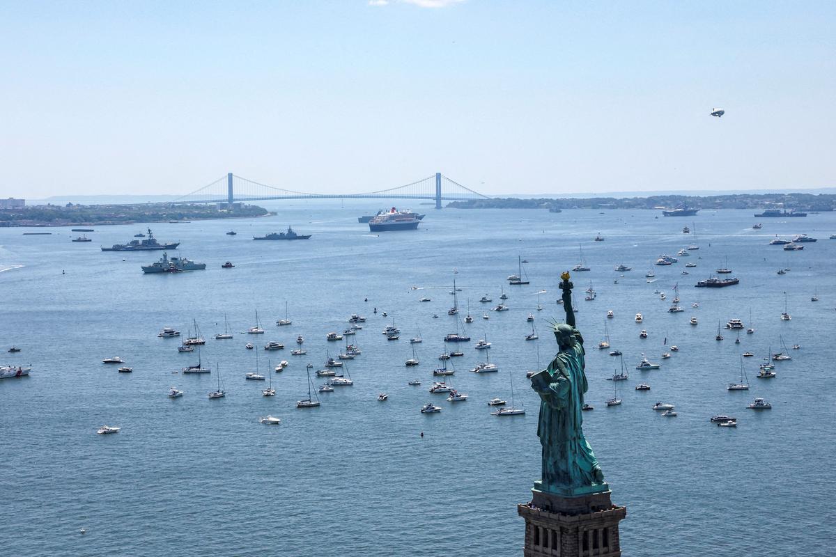 Vessel Ejected From NYC 250th Parade Over Politically Charged Banners