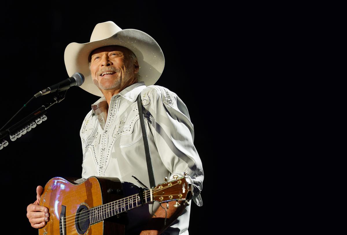 Alan Jackson performs onstage for his final show at Nissan Stadium in Nashville on June 27, 2026. (Jason Kempin/Getty Images)