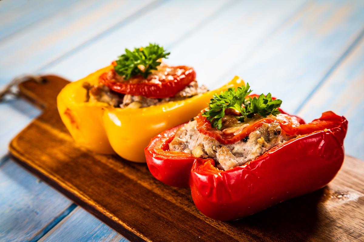 Za’atar Chicken Stuffed Peppers Protein Bowl