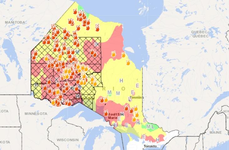 Residents Evacuated, Roads Closed As Nearly 200 Wildfires Rage Across Northern Ontario
