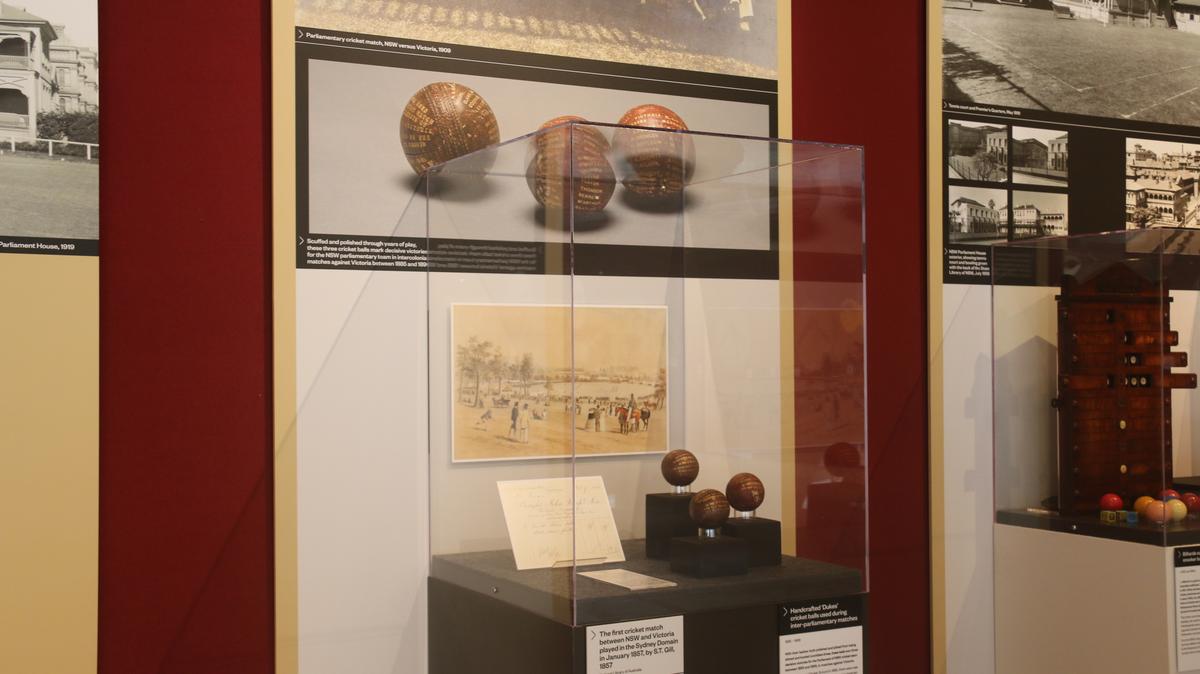 Cricket balls, more than 100 years old. (The Epoch Times)