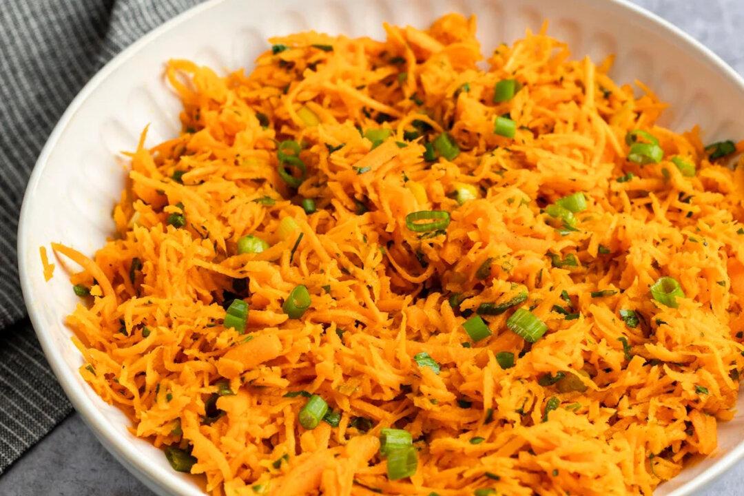 French Grated Carrot Salad With Lemon Dijon Vinaigrette