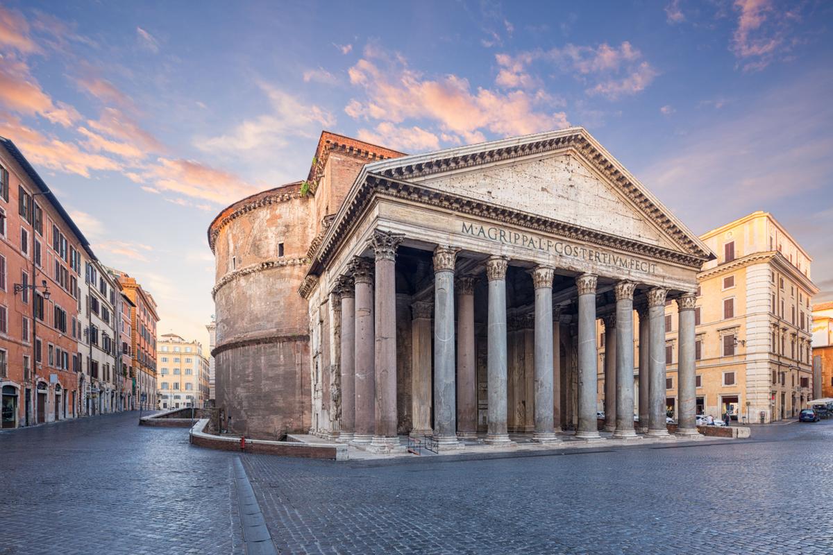 The Pantheon in Rome is considered the best surviving example of ancient Roman architecture. (Phant/Shuterstock)