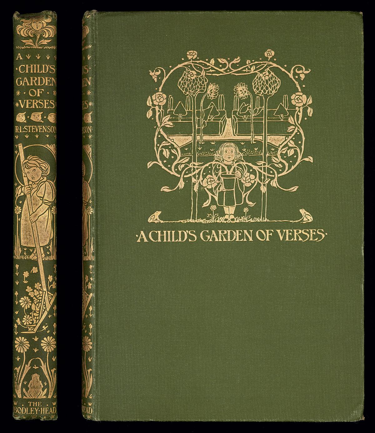 Cover of the 1906 edition of "A Child's Garden of Verses" by Robert Louis Stevenson. (<a class="external text" href="https://commons.wikimedia.org/wiki/File:STEVENSON(1906)_A_child%27s_garden_of_verses_(15628995320).jpg" rel="nofollow">National Library NZ on The Commons</a>/ <a title="Category:CC-BY-2.0" href="https://commons.wikimedia.org/wiki/Category:CC-BY-2.0">CC-BY-2.0</a>)