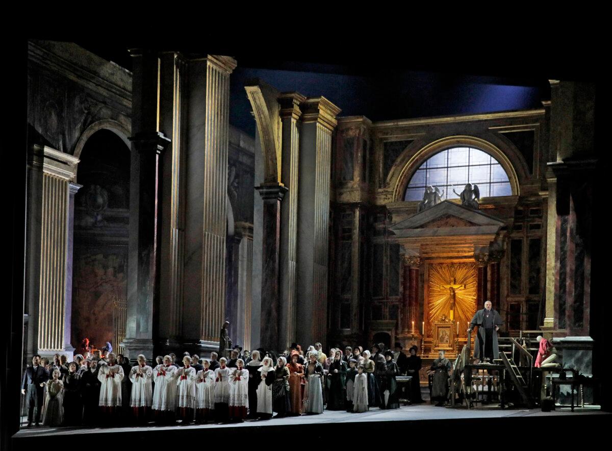 A scene from Puccini's "Tosca." (Ken Howard/Metropolitan Opera)