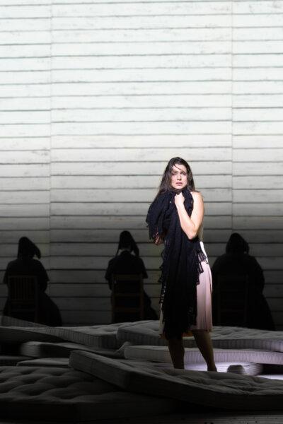 Jenufa (Asmik Grigorian) in Claus Guth's production of Janacek's "Jenufa." (Monika Rittershaus/Royal Ballet and Opera)