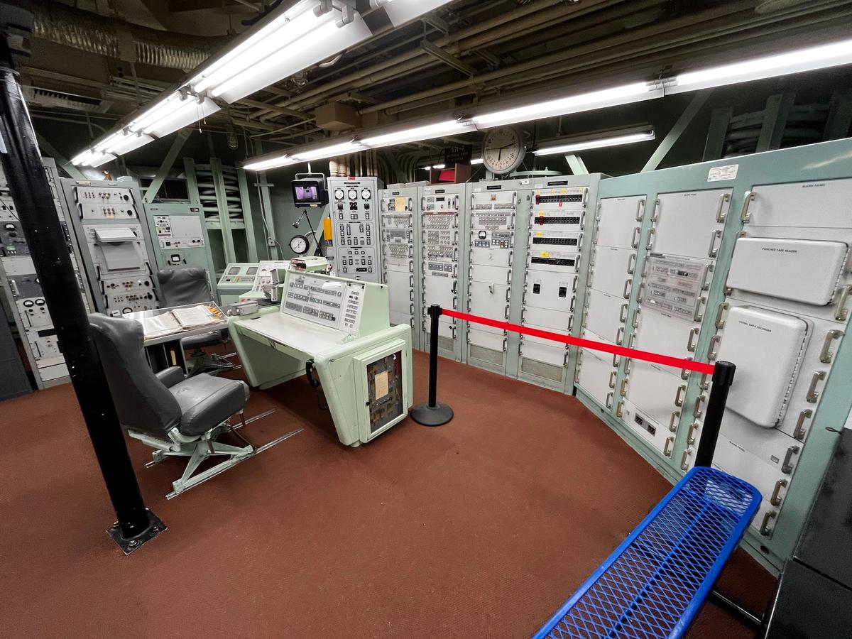 A wider view of the launch control facility at the Titan Missile Museum in Green Valley, Ariz., on July 24, 2026. (Allan Stein/The Epoch Times)