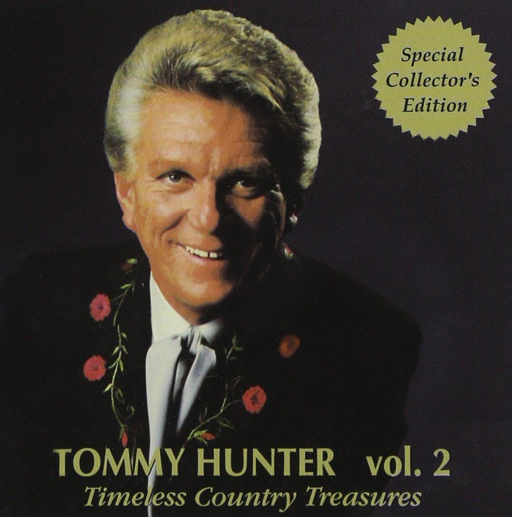 Vol. 2 cover of Tommy Hunter's "Timeless Country Treasures" 3 CD boxset, 2007, featuring hit songs “Travellin’ Man” and “Mary in the Morning.” (Rockland Entertainment)