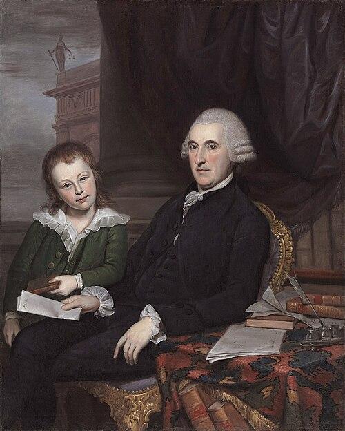 "Portrait of Chief Justice Thomas McKean and His Son, Thomas McKean, Jr.," 1787, by Charles Willson Peale. During McKean's 22-year career on the bench, he helped establish key legal rules, such as judicial review, while juggling public duties in two states. (Public Domain)