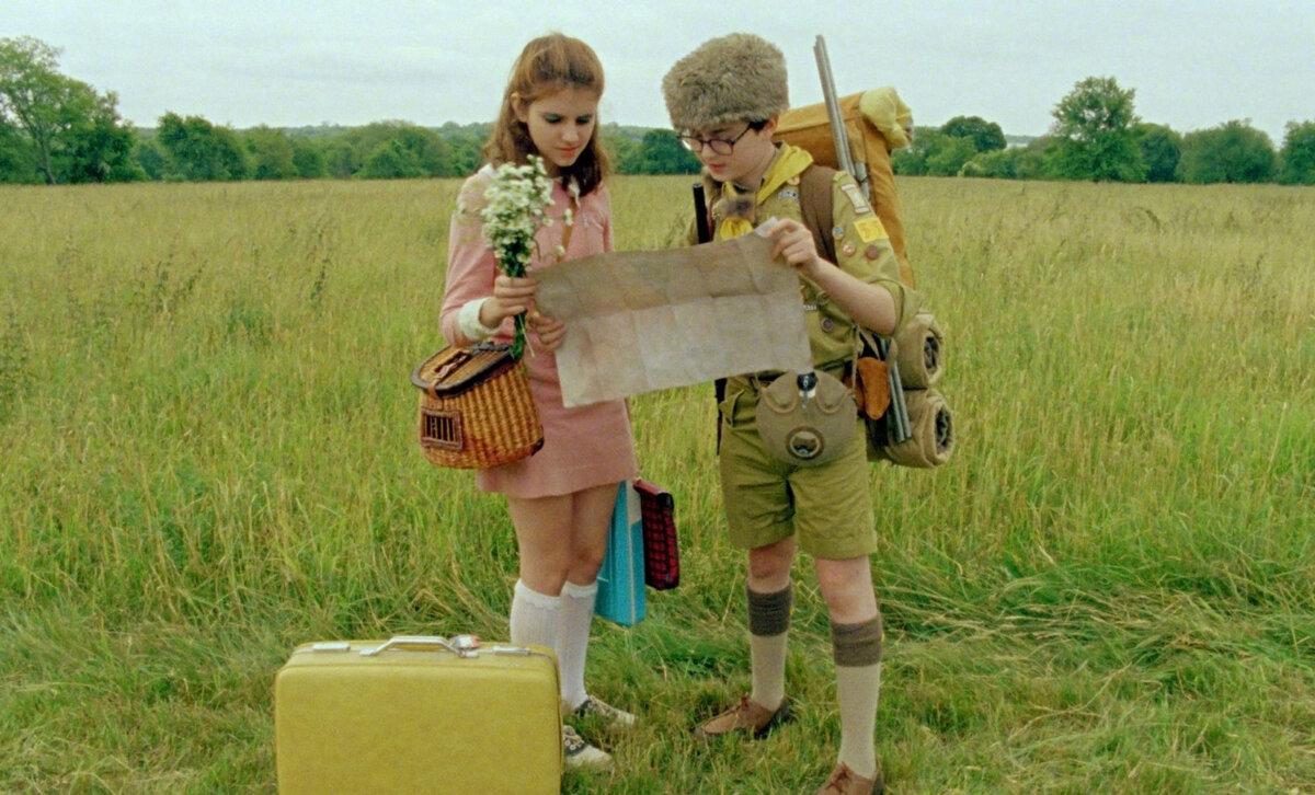 Suzy (Kara Hayward) and Sam (Jared Gilman), "Moonrise Kingdom." (Focus Features)