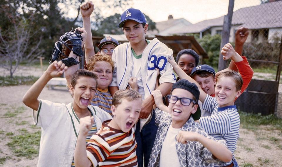 Kids play baseball, in "The Sandlot." (20th Century Fox)