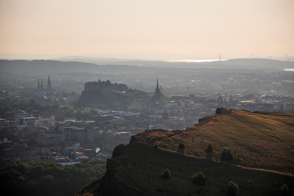 The view from Arthur’s Seat overlooks the Royal Mile in Edinburgh, Scotland, on July 8, 2026. (Patrick Connolly/Orlando Sentinel/TNS)