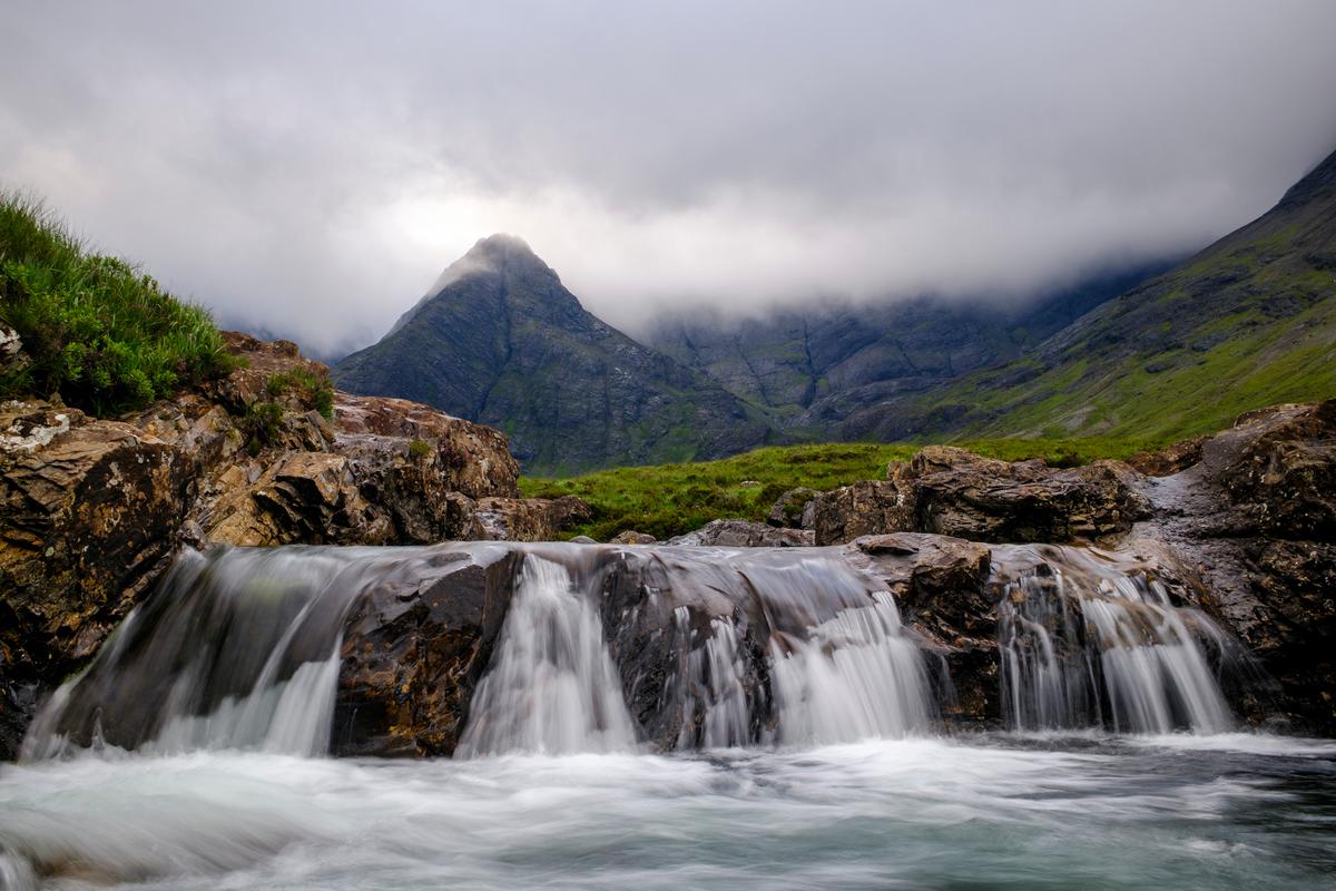 The Fairy Pools present a magical and scenic hike on Scotland’s Isle of Skye on July 5, 2026. (Patrick Connolly/Orlando Sentinel/TNS)