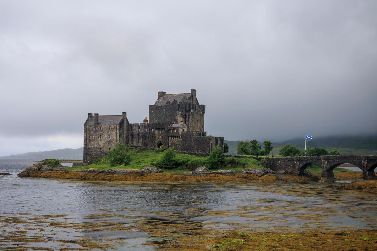 The Eilean Donan Castle is an iconic Scotland sight set in between Loch Duich, Loch Long, and Loch Alsh on July 6, 2026. (Patrick Connolly/Orlando Sentinel/TNS)