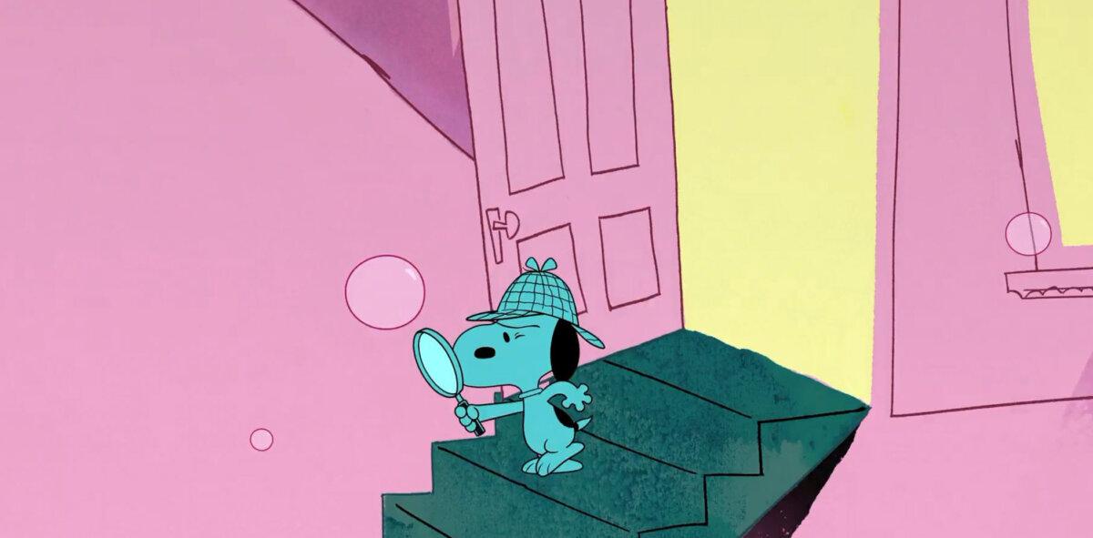 Snoopy (Terry McGurrin) investigates, in “Snoopy Presents: There's No Place Like Home, Snoopy.” (MGM)