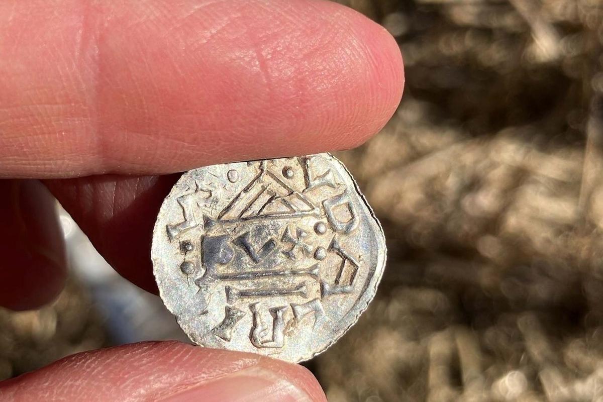 A German coin from the Mørstad hoard. (Innlandet County Authority)