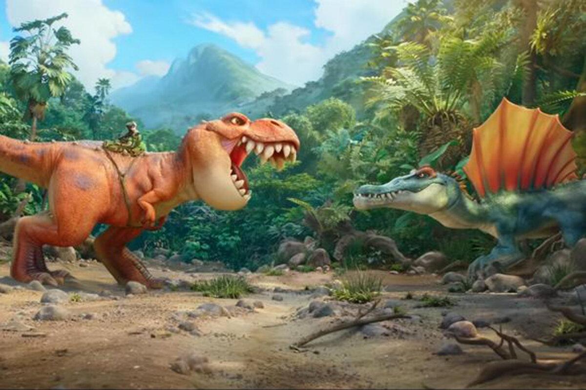 Scene from “PAW Patrol: The Dino Movie.” (Paramount Pictures)