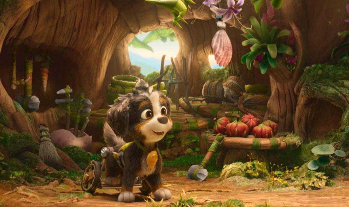 Rex (Hayden Chamberlen), in “PAW Patrol: The Dino Movie.” (Paramount Pictures)