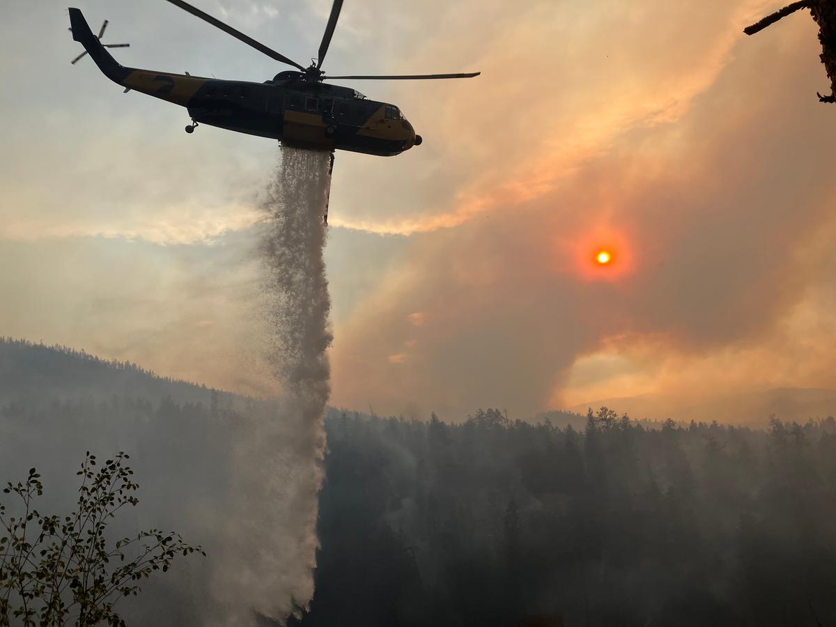 Smoke in BC Interior Causing Poor Air Quality but Helping Fire Fight