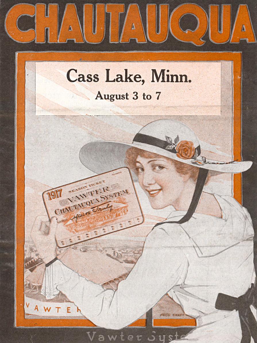 Cover of a brochure for a 1917 Chautauqua. (Public Domain)