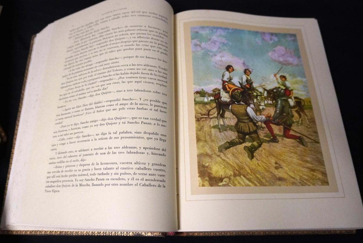A replica of Miguel de Cervantes' original "Don Quixote" published in two parts in 1605 and 1615, on display at the Instituto Cervantes in Melbourne, Australia on Aug. 13, 2026. (Courtesy of Minh Anh)
