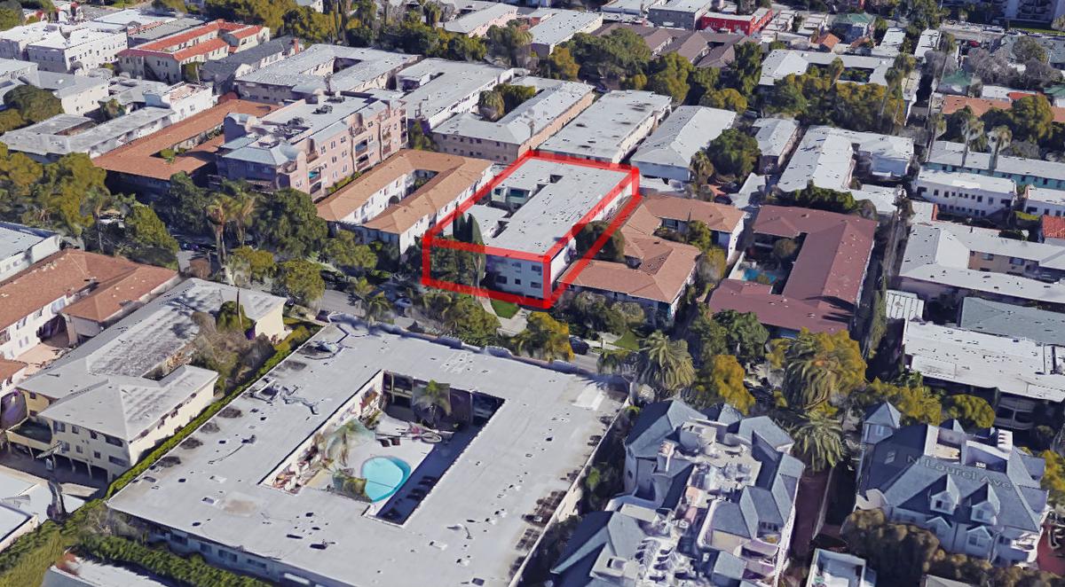 The home of Ed Buck (highlighted) on Laurel Avenue in West Hollywood. (Google Maps)