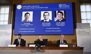 Nobel Prize in Chemistry Awarded to David Baker, Demis Hassabis, and John Jumper for Work on Proteins