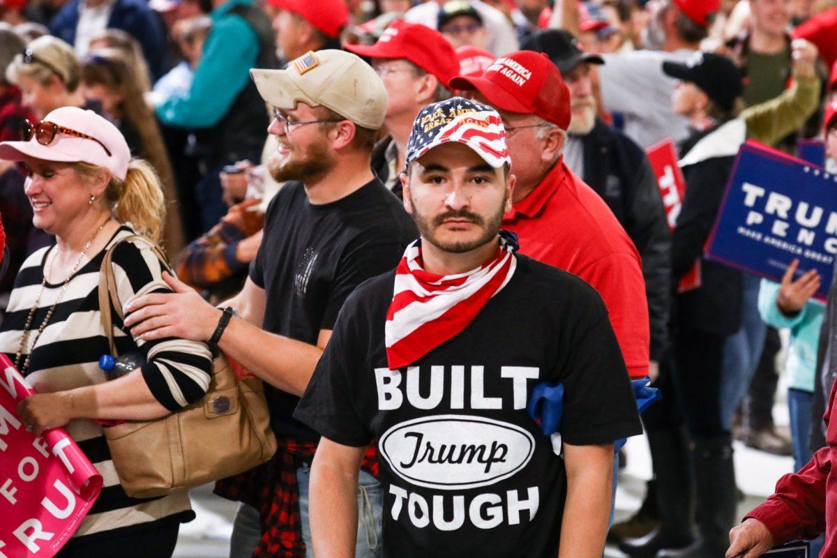 Audience members at a Make America Great Again rally in Missoula, Montana, on Oct. 18, 2018. (Charlotte Cuthbertson/The Epoch Times)