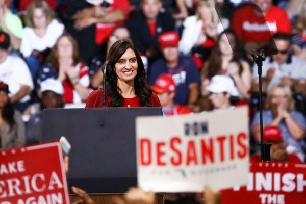 Republican candidate for Lt. Gov. of Florida, Jeanette Núñez, at a Make America Great Again rally in Fort Myers, Fla., on Oct. 31, 2018. (Charlotte Cuthbertson/The Epoch Times)