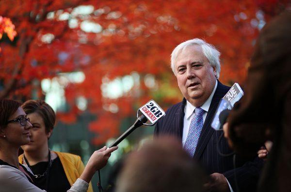 CANBERRA, AUSTRALIA - MAY 14: Member for Fairfax Clive Palmer speaks to the media on May 14, 2014 in Canberra, Australia. (Photo by Stefan Postles/Getty Images)