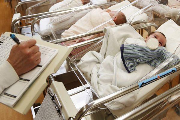 Newborn babies in the nursery of a postpartum recovery center in upstate New York on Feb. 16, 2017. (Seth Wenig/AP)