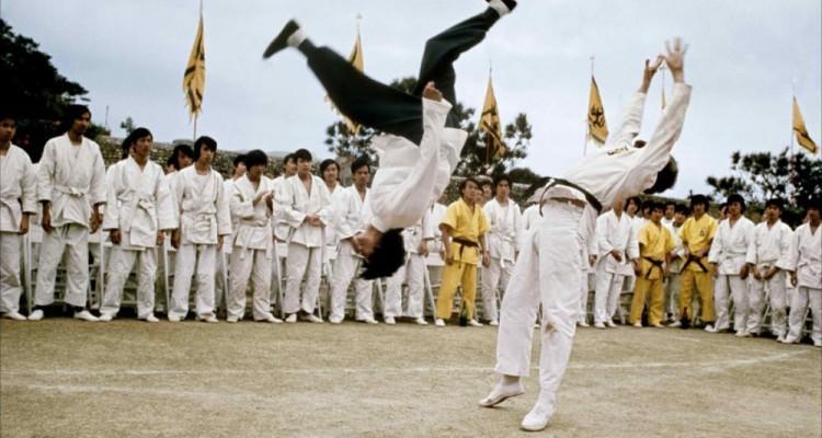 Bruce Lee (L) and Robert Wall in the legendary kungfu film "Enter the Dragon." (Warner Bros.)