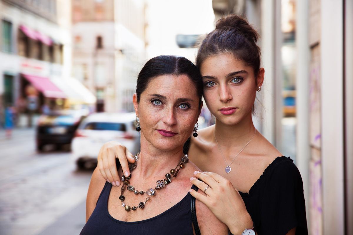 MILAN, ITALY, "The daughter, Caterina, is a ballerina and her biggest supporter is her mother, Barbara" (Courtesy of <a href="https://theatlasofbeauty.com/">Mihaela Noroc</a>)