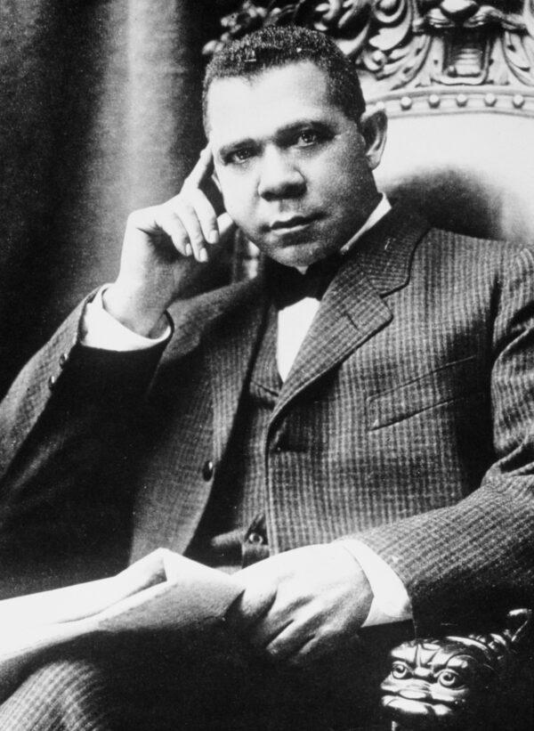 American educator and author Booker T. Washington (1856-1915), USA, circa 1885. (Photo by Archive Photos/Getty Images)