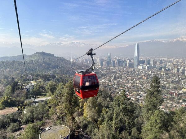 The Santiago Cable Car carries visitors to spectacular views of Chile's capital city. (Photo courtesy of Margot Black)