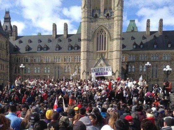 Chief Slams Harper’s Absence at Rally for First Nations Walkers