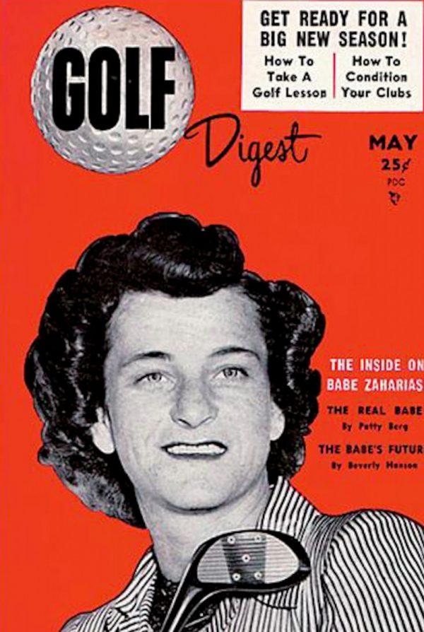 Babe Zaharias on the May 1954 cover of Golf Digest, from the archive on the Golf Digest Website. (Screenshot via The Epoch Times)