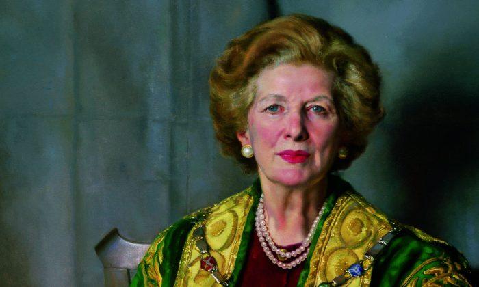 Portrait of Margaret Thatcher by Nelson Shanks 