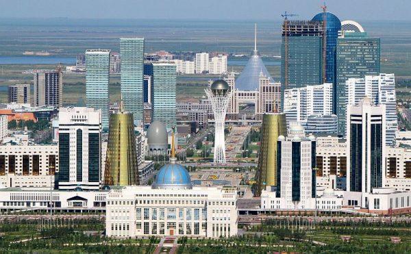 An aerial view of Astana, Kazakhstan, on July 28, 2011. (Stanislav Filippov/AFP/Getty Images)
