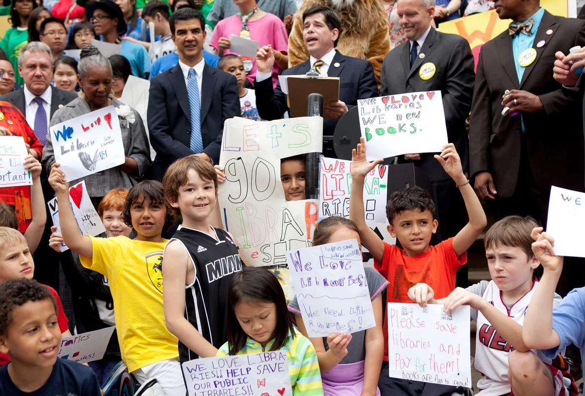 Children Defend Access to NYC Libraries (Video)